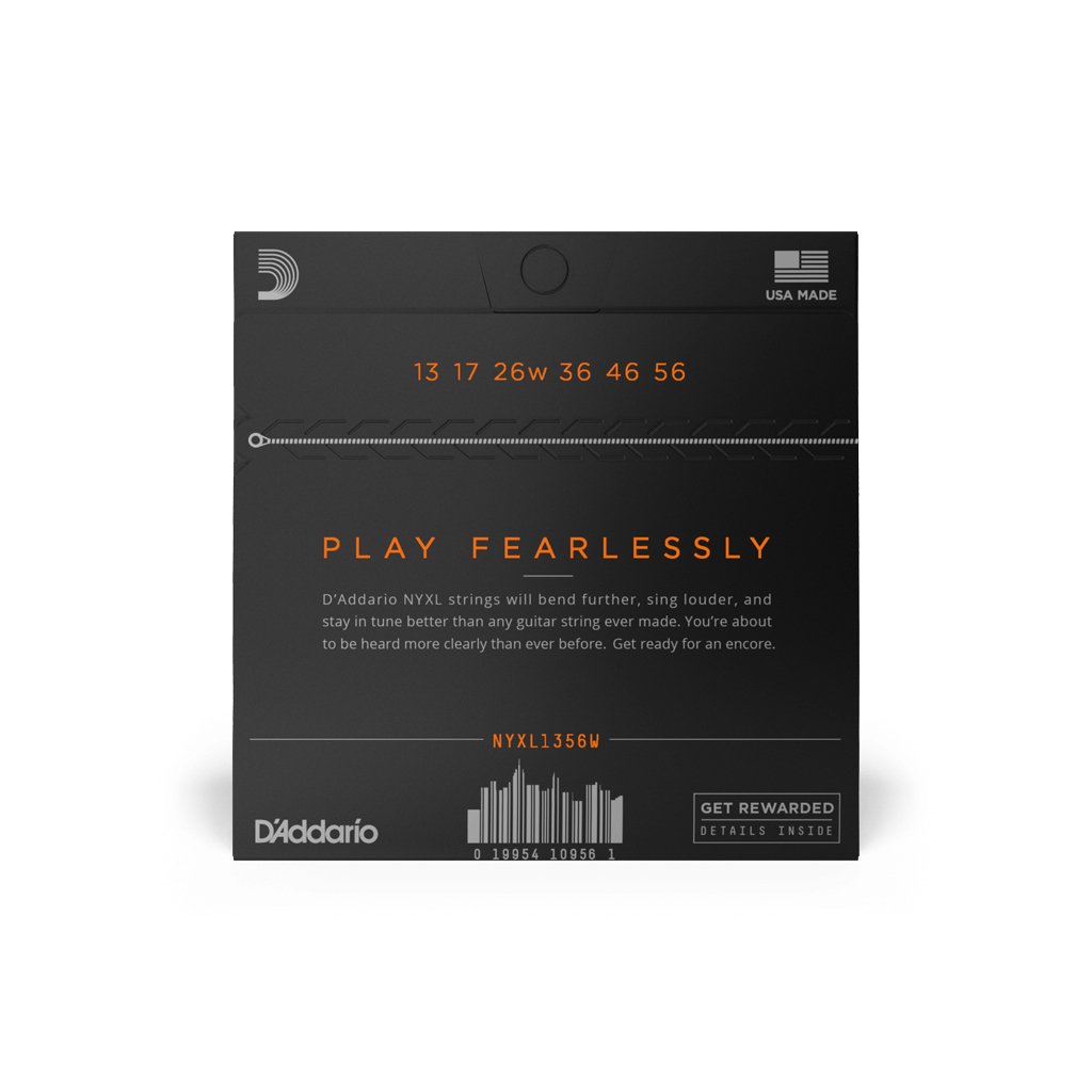 Струни для гітари D'Addario NYXL Medium Wound 3rd (13-56) (NYXL1356W) - зображення 2