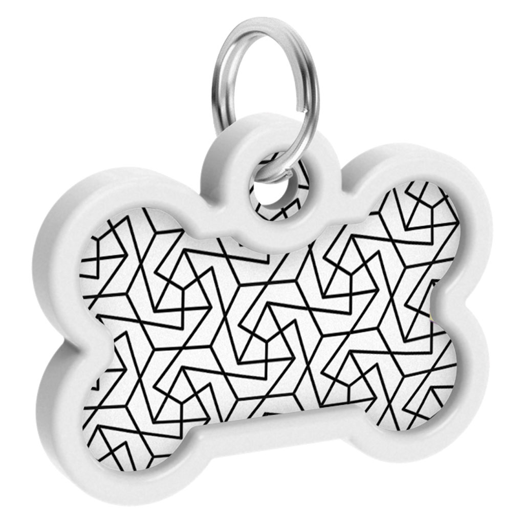 Адресник для тварин WAUDOG Smart ID з QR паспортом "Геометрія", кістка 40х28 мм (0640-0202) - изображение 4