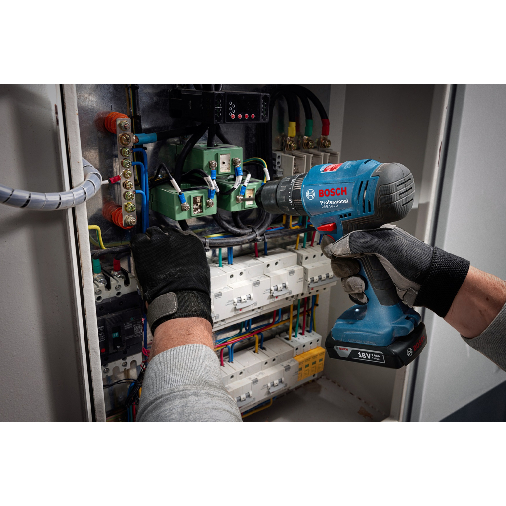 Шуруповерт Bosch GSB 183-LI 18V, 1х2Ah, 21-56Нм, 374-1815 об/хв, кейс, 1.2кг (0.601.9K9.101) - изображение 8