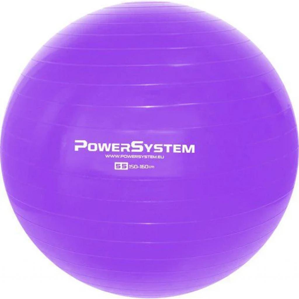М'яч для фітнесу Power System PS-4011 55cm Purple (PS-4011_55cm_Purple) - зображення 1