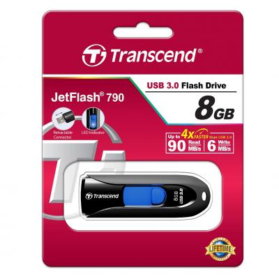 USB флеш накопичувач Transcend 8GB JetFlash 790 USB 3.0 (TS8GJF790K) - зображення 5