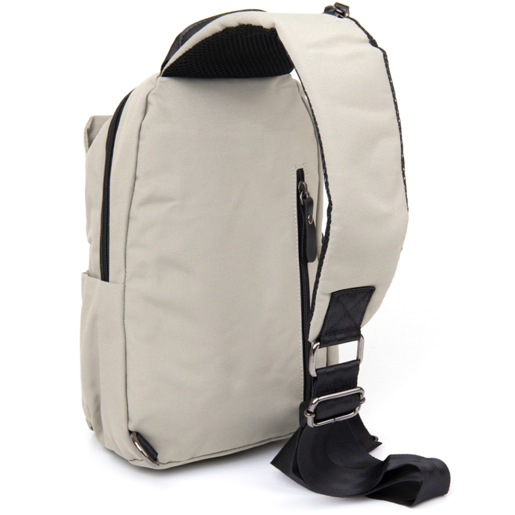 Сумка Vintage Через плече нейлон Світло-сіра (20631) - зображення 2