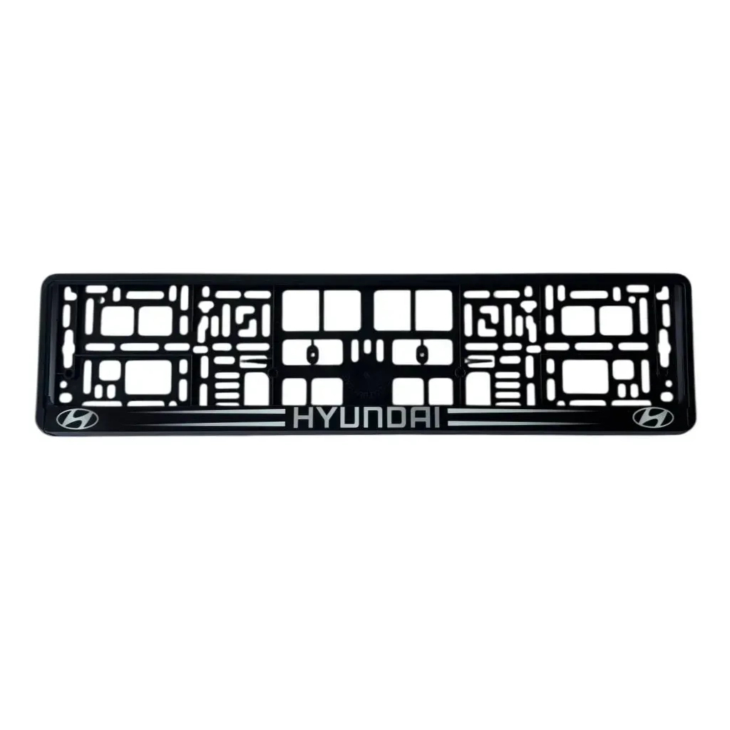 Рамка номерного знака Poputchik Hyundai (24-106-IS) - изображение 1