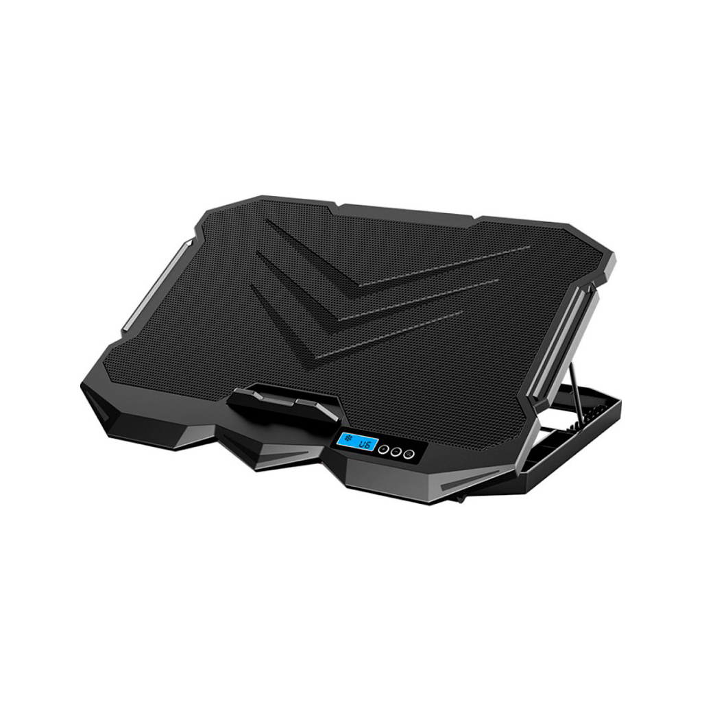 Підставка до ноутбука IceCoorel 10-17", 2*125mm + 2*70mm 2600 RPM, 385x280x28mm, Black (K22) - зображення 2