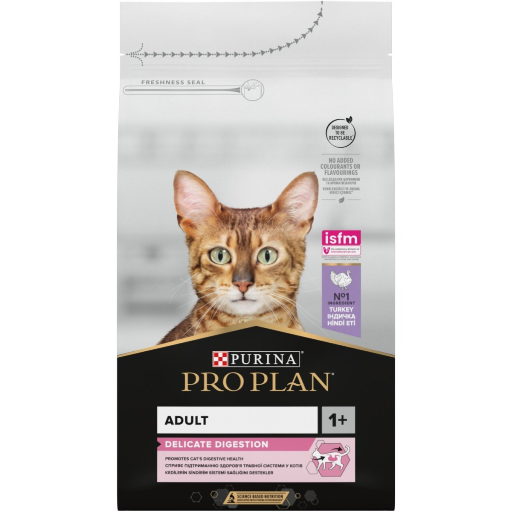 Сухий корм для кішок Purina Pro Plan Delicate Turkey зі смаком індички 10 кг (7613033566509) - зображення 1