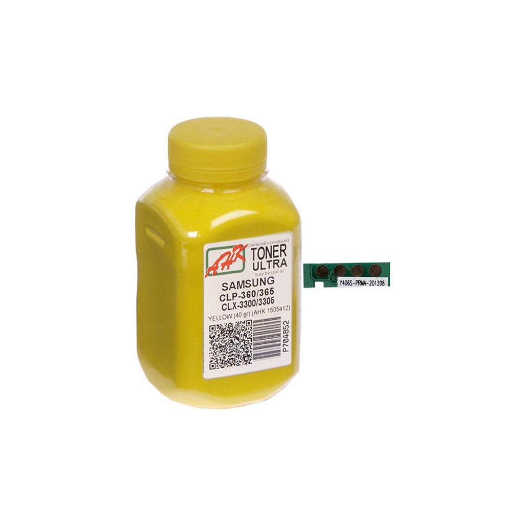 Тонер AHK SAMSUNG CLP-360/365/CLX 3300/3305 Yellow + chip (1505416) - зображення 1