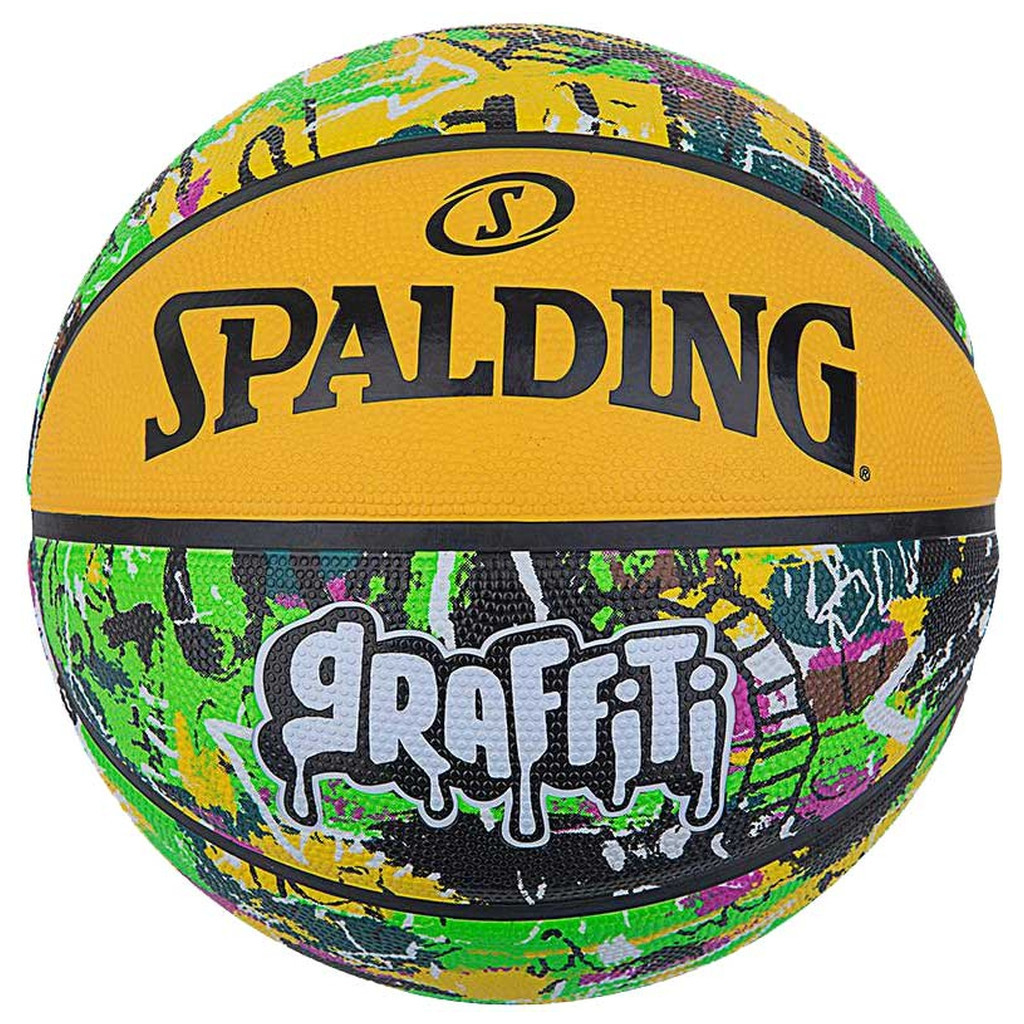 М'яч баскетбольний Spalding Graffitti жовтий, мультиколор Уні 7 84374Z (689344405964) - зображення 1