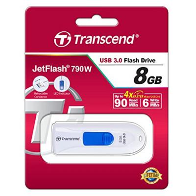 USB флеш накопичувач Transcend 8GB JetFlash 790 USB 3.0 (TS8GJF790W) - зображення 5