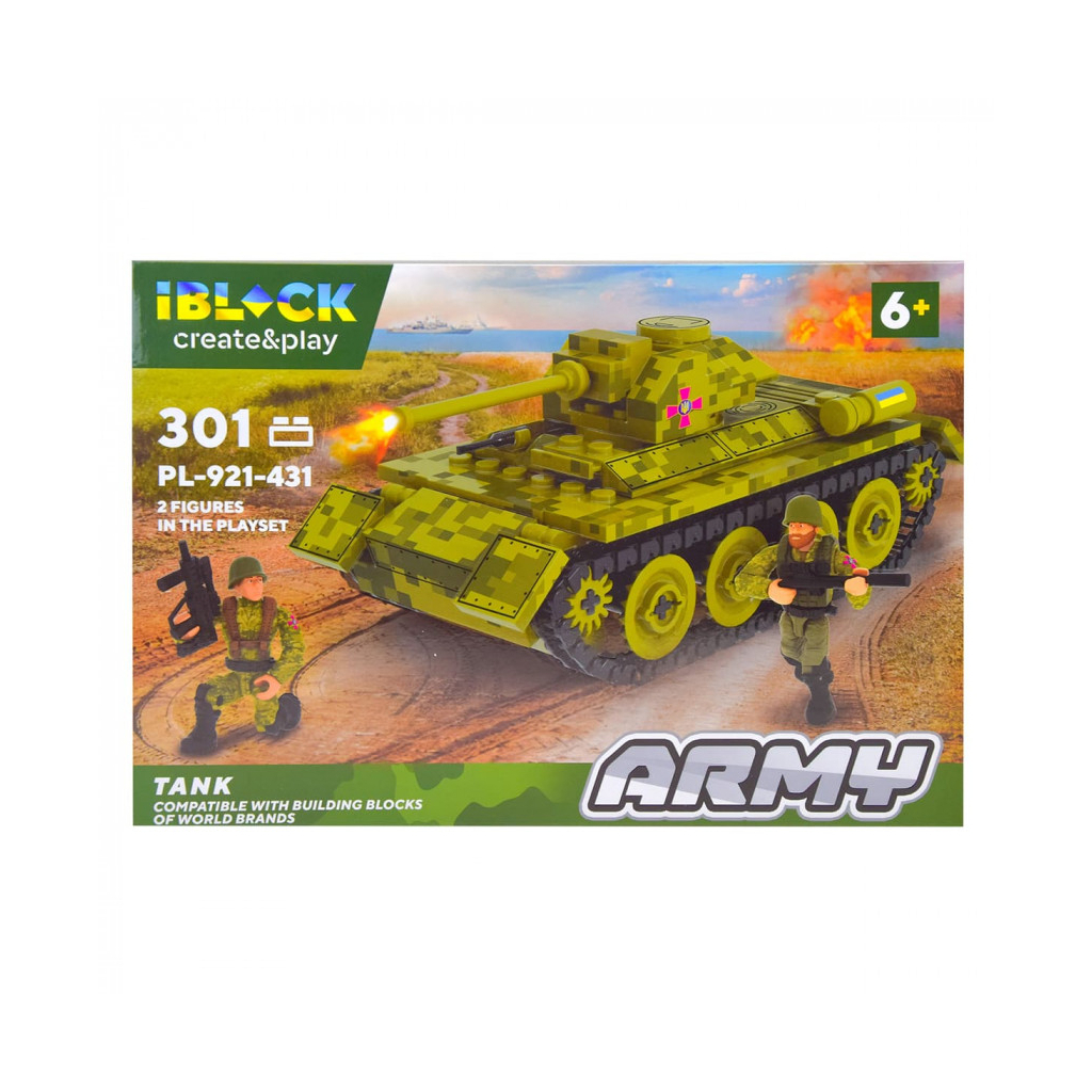 Конструктор iBlock Army Танк 301 деталь (PL-921-431) - зображення 3