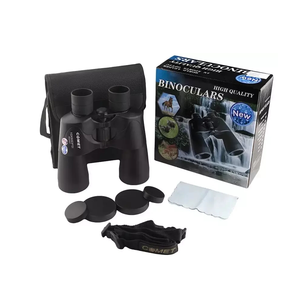 Бінокль Comet Pro Adventure 10x50 DPSI Field 6.5 Black (LR071B) - зображення 6