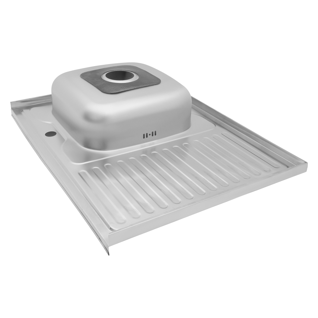 Мийка кухонна Kroner Polierte-6080L 06160 (CV022817) - зображення 5