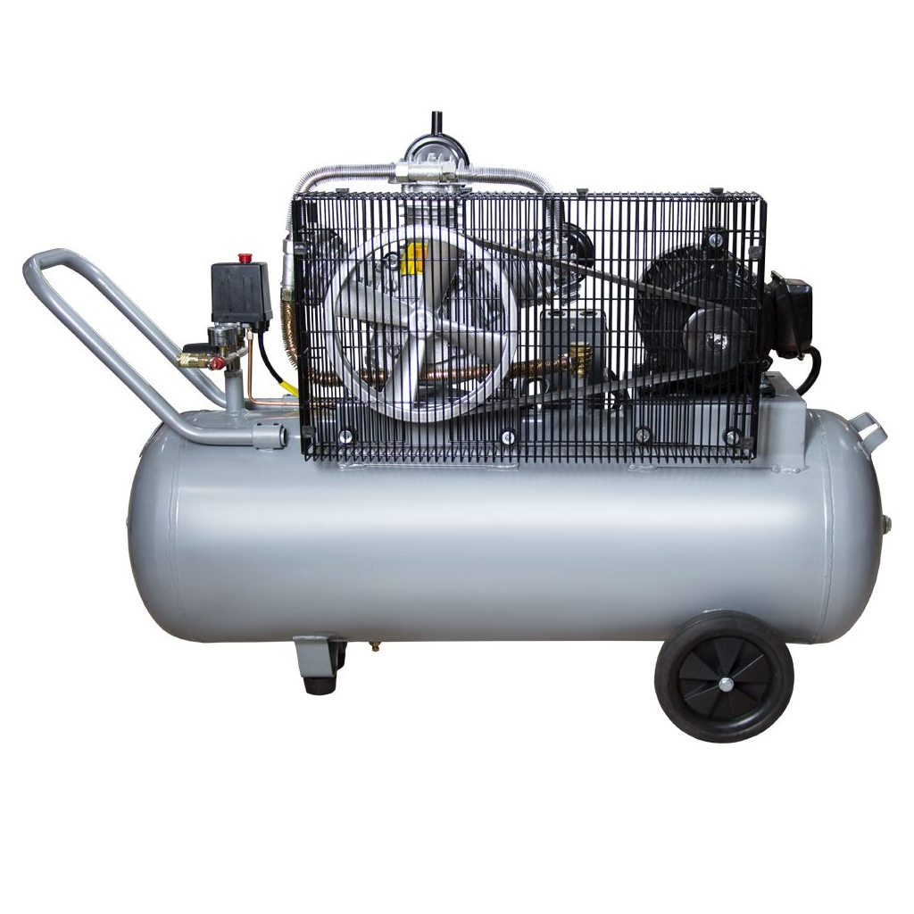 Компресор Sigma ремінний трициліндровий 380В 3кВт 610л/хв 10бар 135л (7044711) - зображення 2