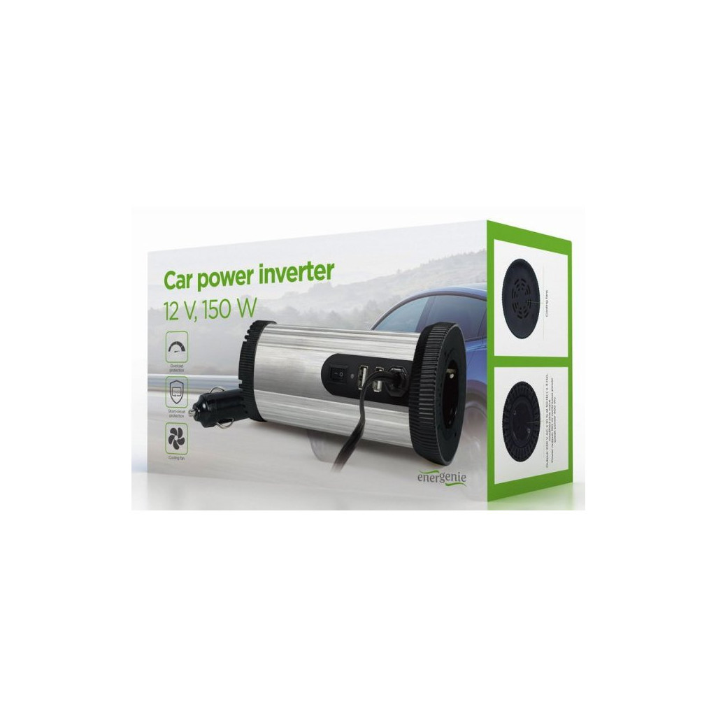 Автомобільний інвертор EnerGenie 12V/220V 150 Вт (EG-PWC150-01) - зображення 4