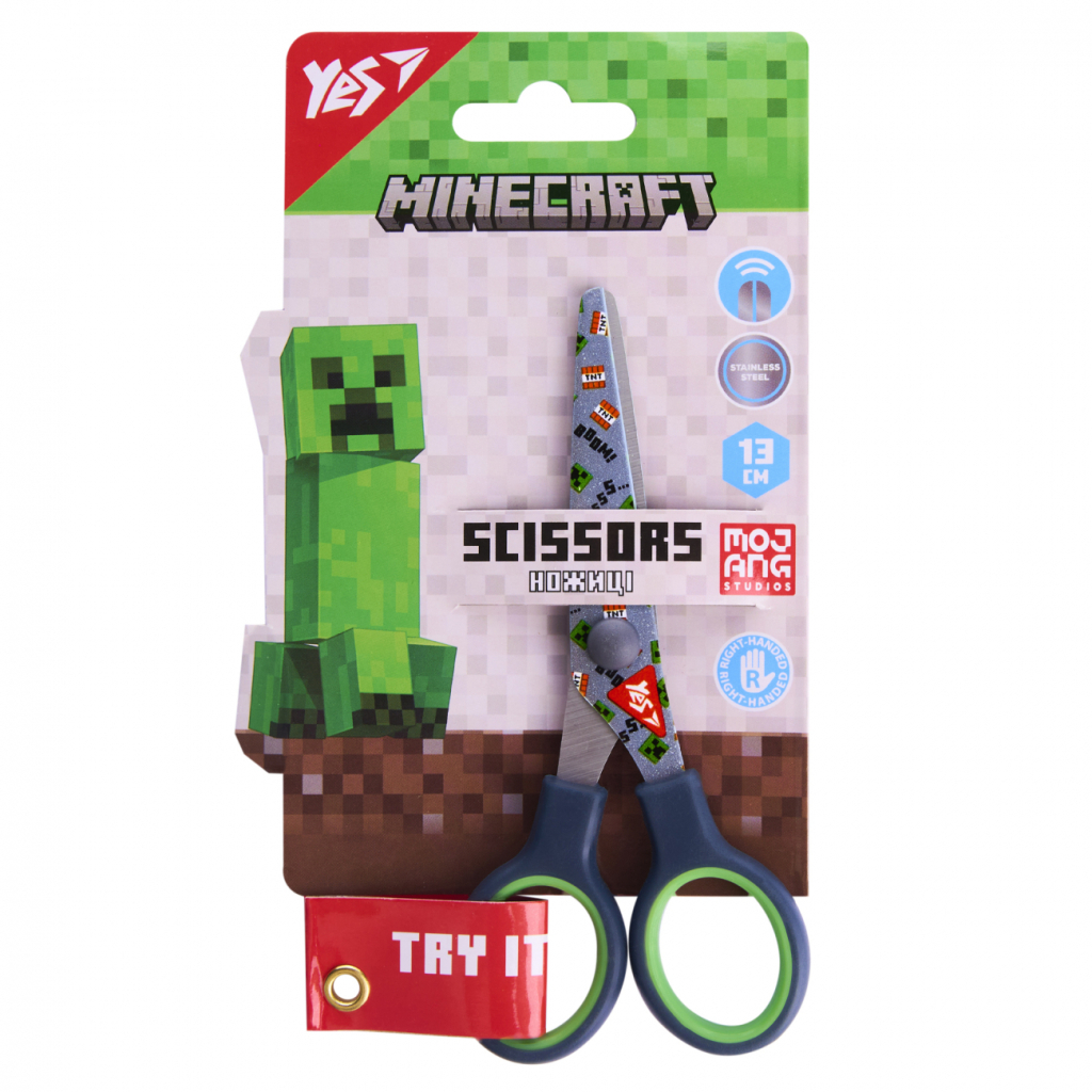Ножиці Yes Minecraft 13см з принтом на лезі (480470) - зображення 3