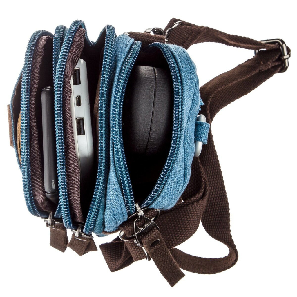 Сумка Vintage Текстильна Блакитна (20164) - зображення 7