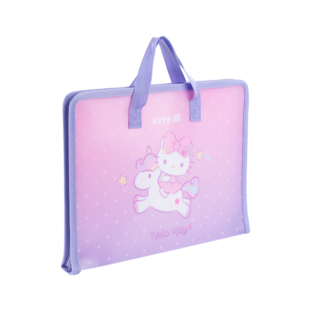 Папка - портфель Kite на блискавці A4 Hello Kitty, 1 відділення (HK25-202-1) - изображение 2