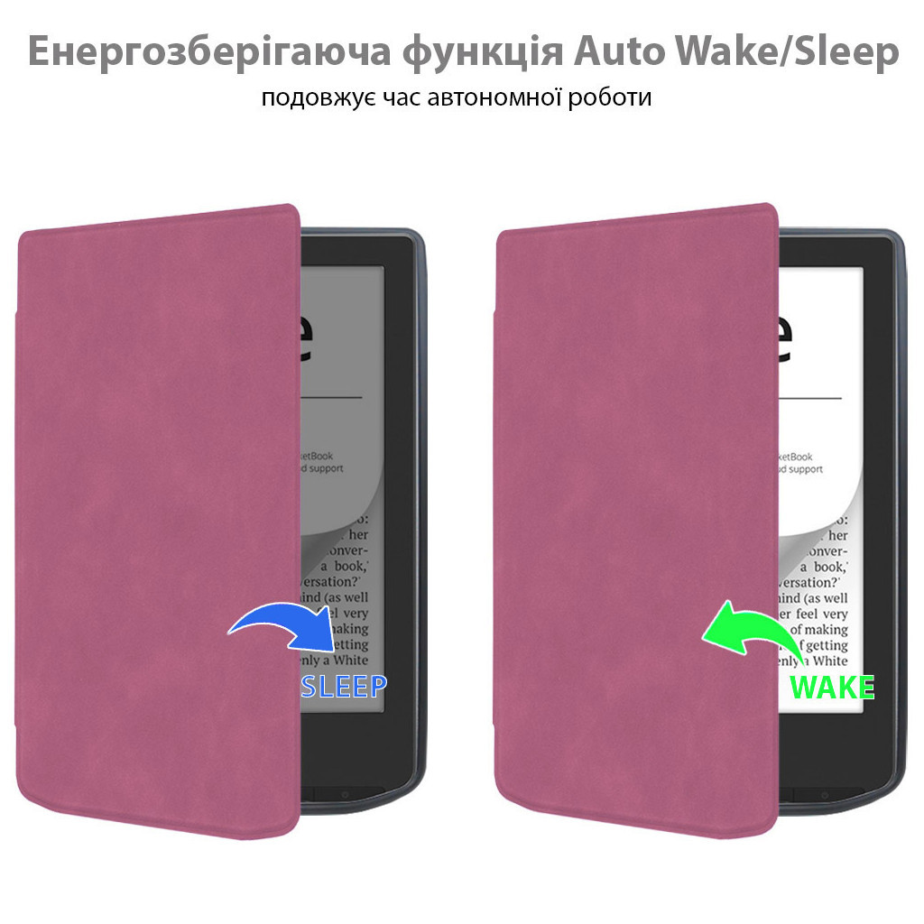 Чохол до електронної книги BeCover Smart Case PocketBook 629 Verse / 634 Verse Pro 6" Purple (710978) - зображення 2