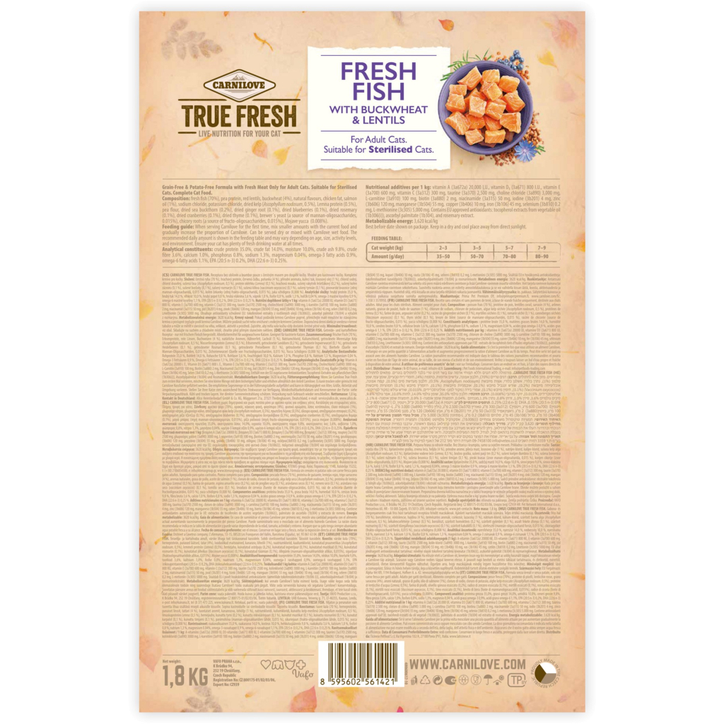 Сухий корм для кішок Carnilove True Fresh Cat Fish 1.8 кг (8595602561421) - зображення 2