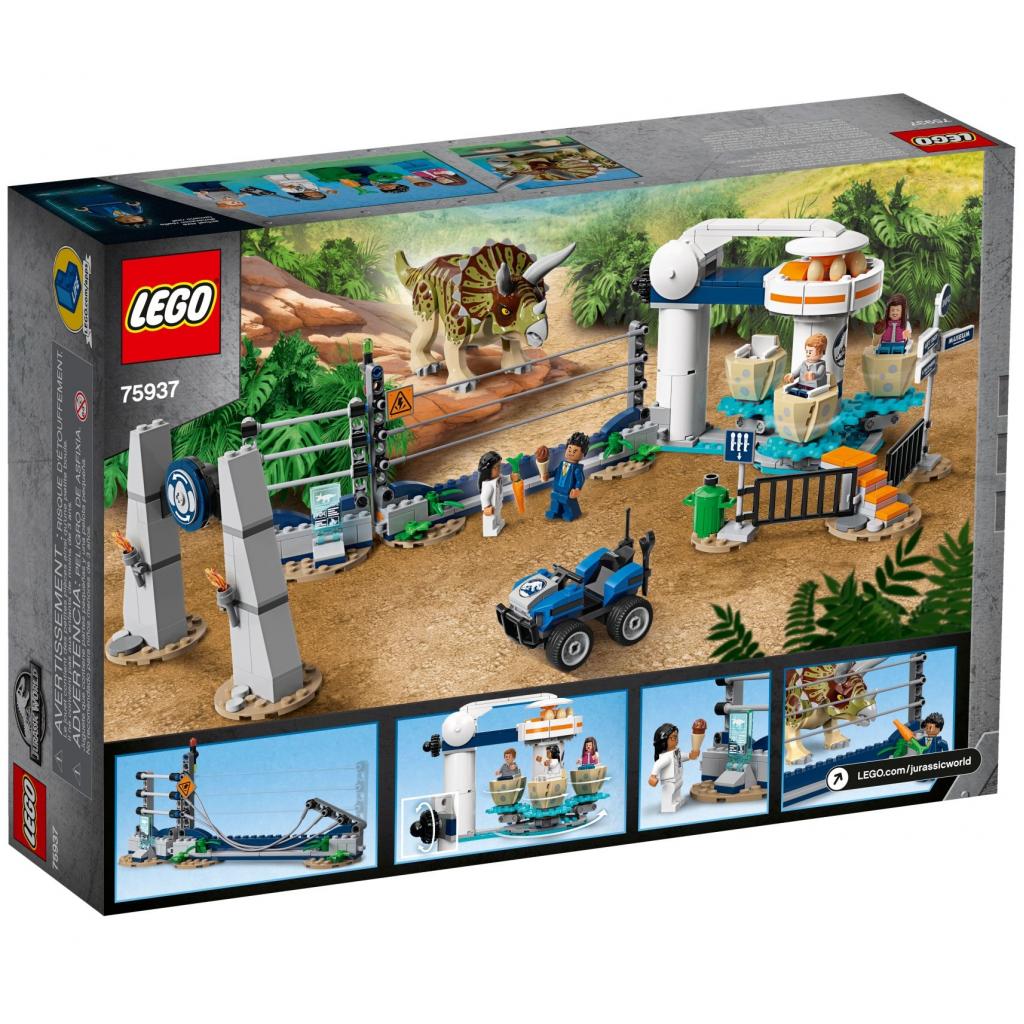 Конструктор LEGO Jurassic World Напад трицератопса 447 деталей (75937) - зображення 4