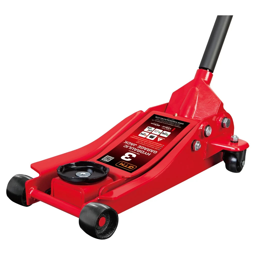 Домкрат GTM підкатний 3т (85-455мм) низькопрофільний (T830018) - изображение 1