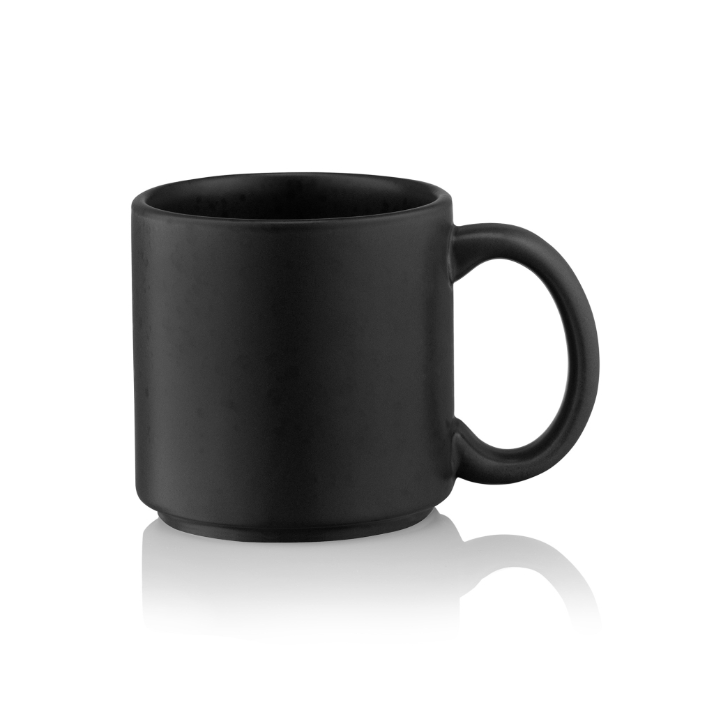 Чашка Ardesto Trento, 400мл, кераміка, чорний (AR2940TB) - изображение 2