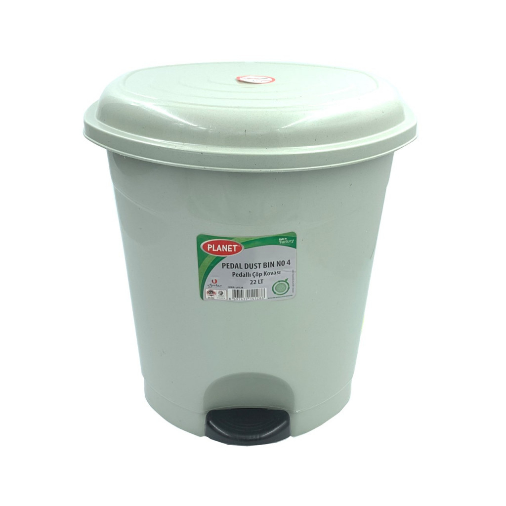 Контейнер для сміття Planet Household №4 з педаллю сірий 22 л (10344) - изображение 2