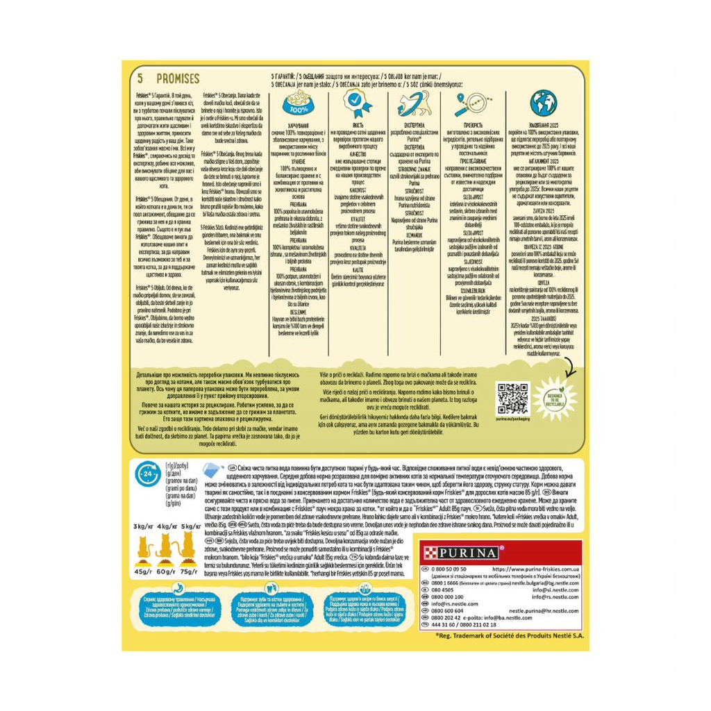 Сухий корм для кішок Purina Friskies зі смаком лосося й овочів 300 г (7613031868063) - зображення 3