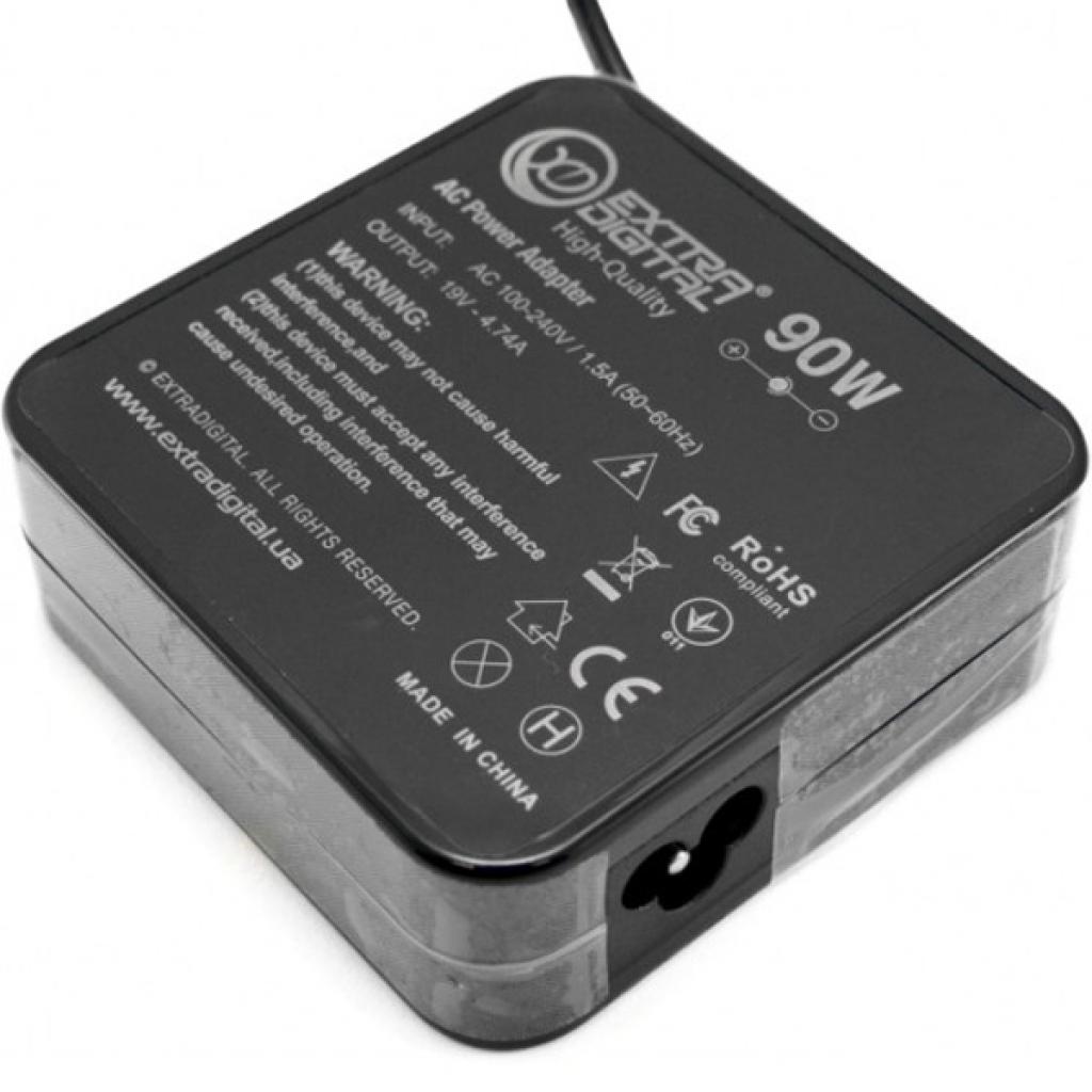 Блок живлення до ноутбуку Extradigital Samsung 19V, 4.74A, 90W (5.5x3.0) High Quality (PSS3856) - зображення 2