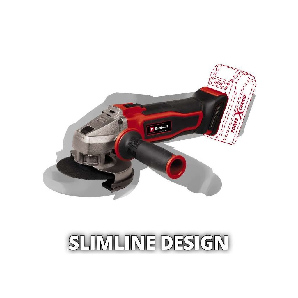 Шліфувальна машина Einhell TE-AG 18/115 Q Li - Solo PXC 115 мм, 18В, 8500 об/хв (без АКБ та ЗП) (4431165) - зображення 8