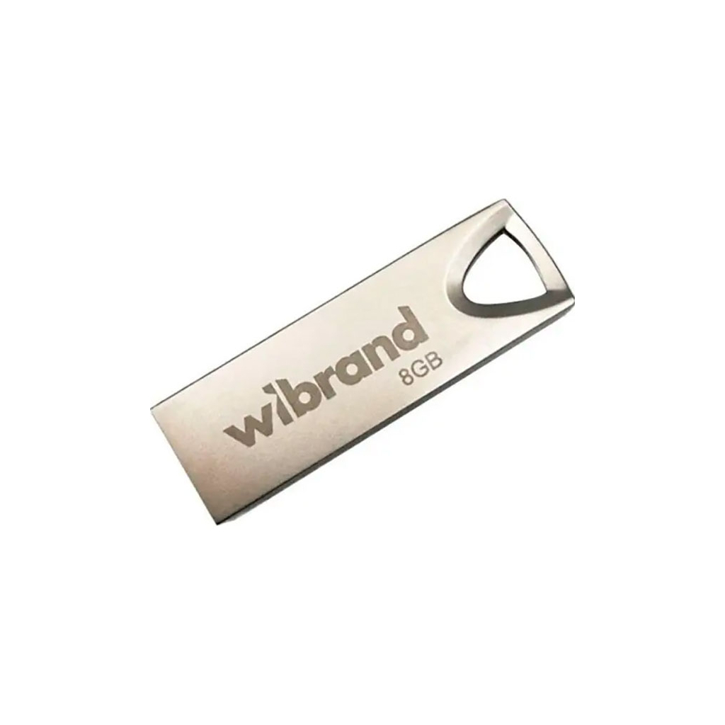 USB флеш накопичувач Wibrand 8GB Taipan Silver USB 2.0 (WI2.0/TA8U2S) - зображення 2