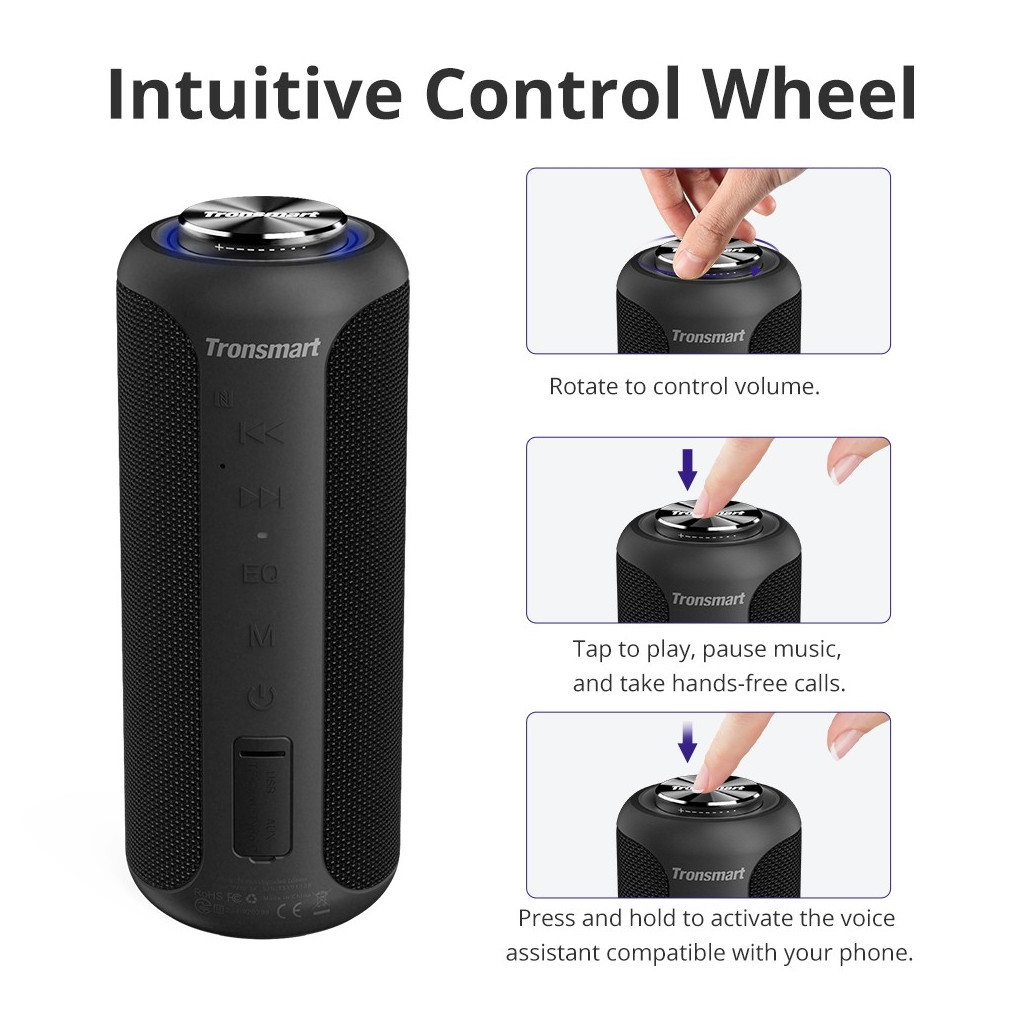 Акустична система Tronsmart T6 Plus Upgraded Edition Black (367785) - зображення 12