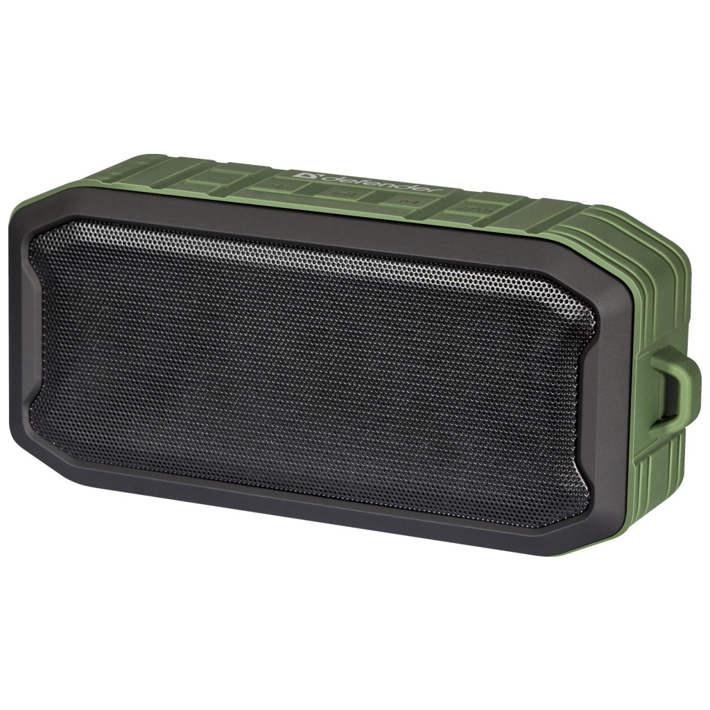 Акустична система Defender G14 IP66 7Вт Bluetooth//FM/TF/USB/AUX Black/Green (65014) - зображення 1