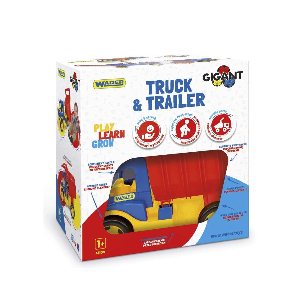 Спецтехніка Wader Вантажiвка "Гігант" + візок (65100) - зображення 5
