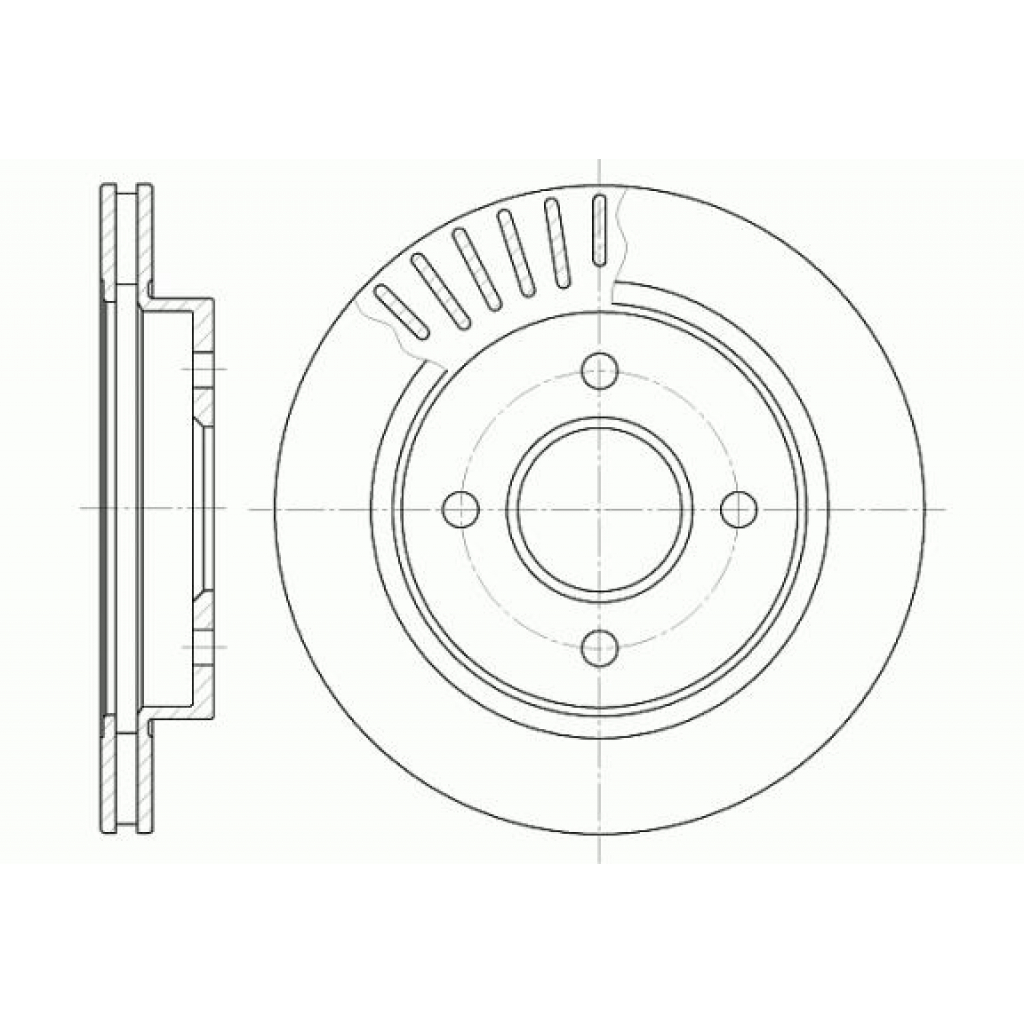 Гальмівний диск REMSA 6160.10 - зображення 1