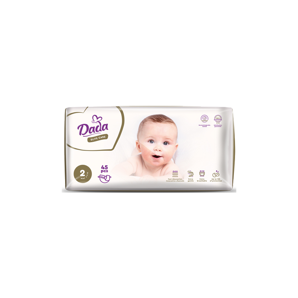 Підгузки Dada Elite Care Mini 2 (3-5 кг) 45 шт (4820174981082) - зображення 1