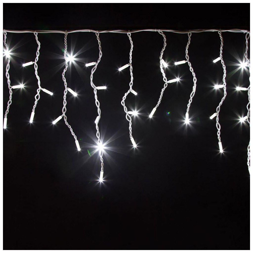 Гірлянда ColorWay Бахрома 6мx0.6м 192Led IP44 холодний колір (CW-GOF-192L66VCW) - зображення 7