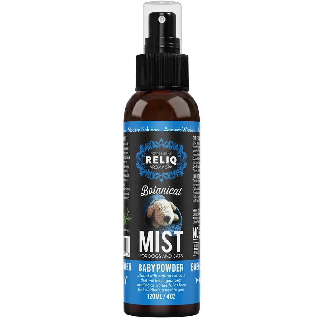 Парфуми для тварин RELIQ Botanical Mist з ароматом дитячої присипки 120 мл (0602003755927) - зображення 1