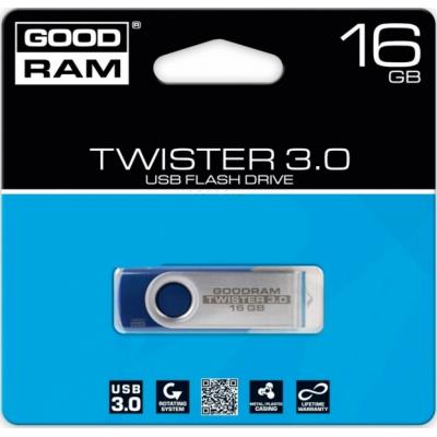 USB флеш накопичувач Goodram 16GB Twister Blue USB 2.0 (UTS2-0160B0R11) - зображення 3