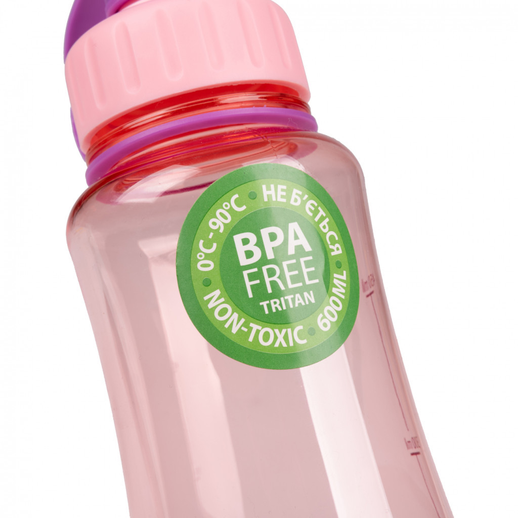 Поїльник-непроливайка Yes Fusion 600 мл рожева (708190) - зображення 2