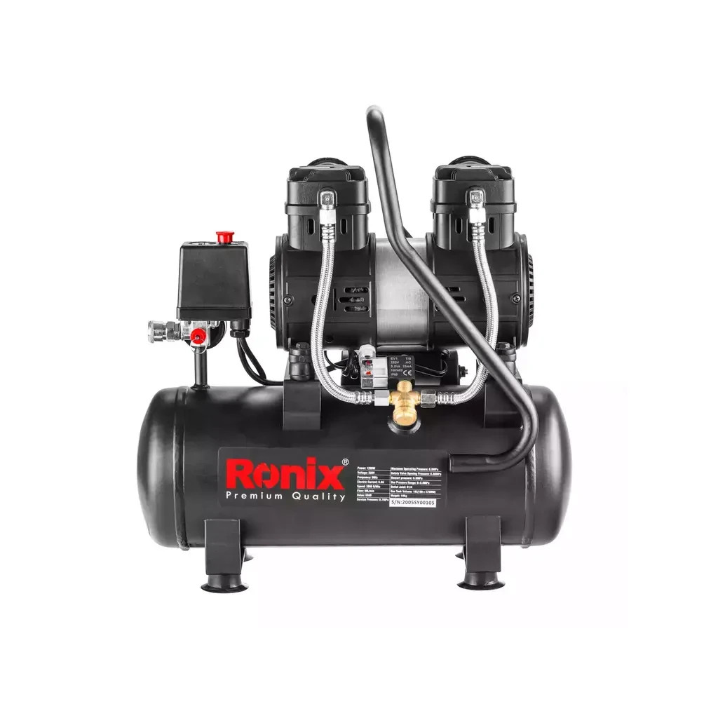 Компресор Ronix 10л, 1280Вт (RC-1012) - зображення 3