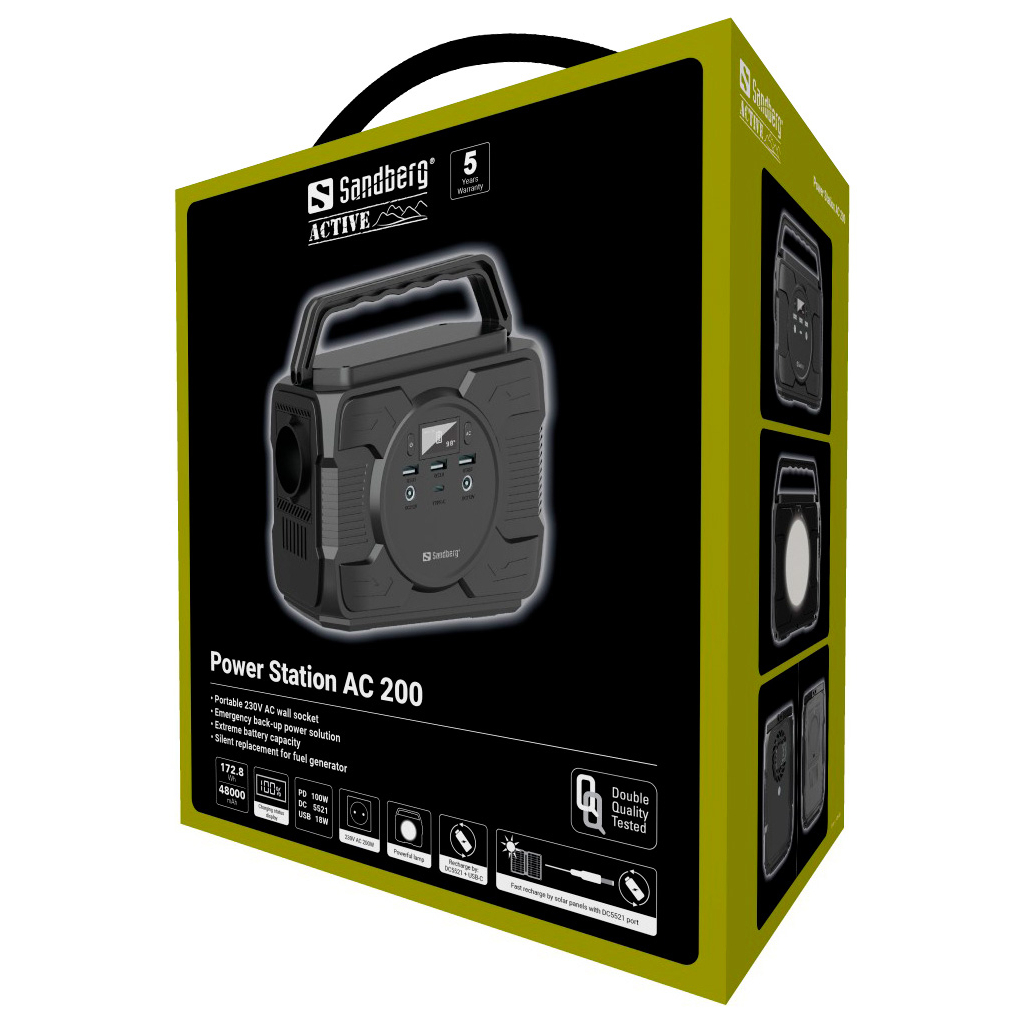 Зарядна станція Sandberg AC200 173Wh (420-83) - зображення 6