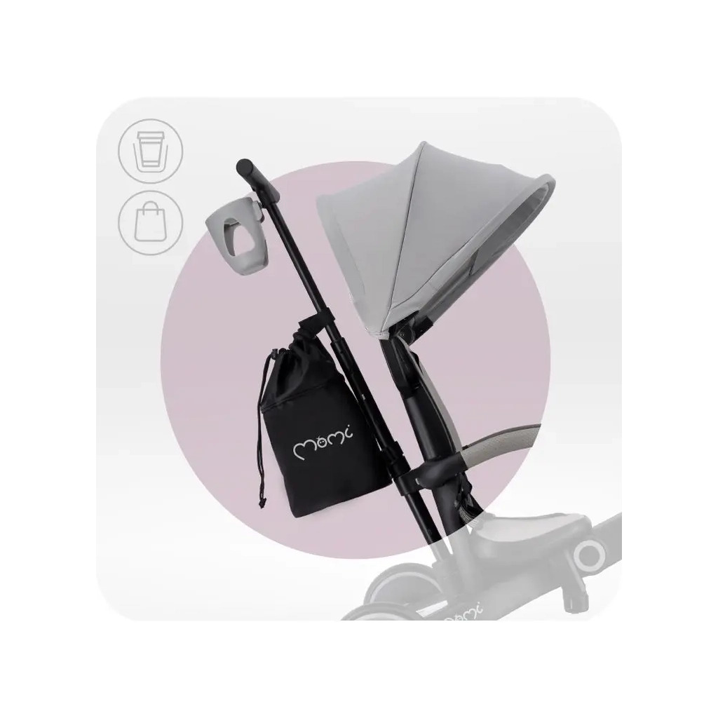 Дитячий велосипед MoMi Solivia grey 4 в 1 (ROTR00017) - зображення 5