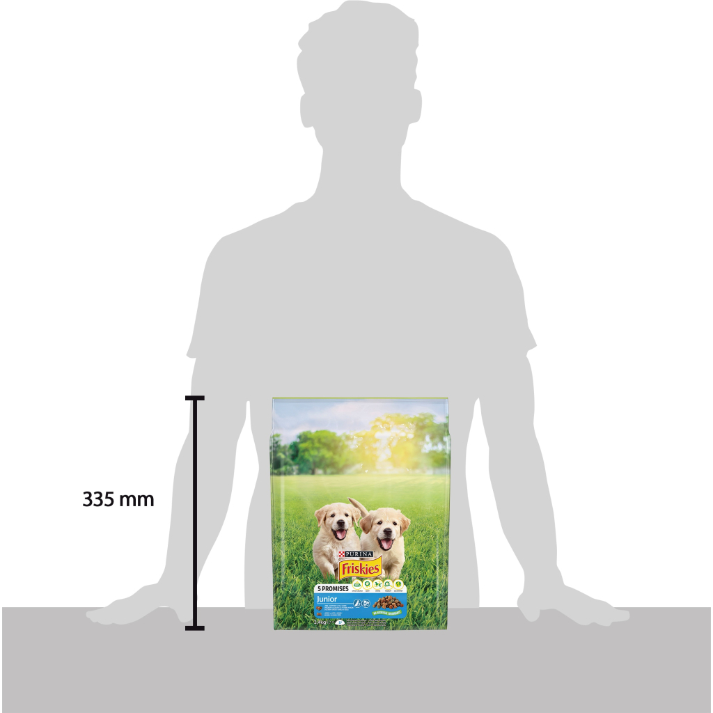 Сухий корм для собак Purina Friskies Junior з куркою, овочами і молоком 2.4 кг (7613034232205) - зображення 5