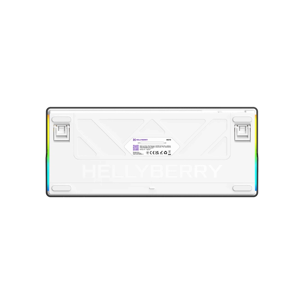 Клавіатура Hator Hellyberry HK75 Mechanical Linear RGB USB UA White/Violet (HK75) - зображення 7