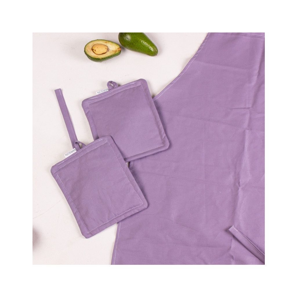 Фартух MirSon Набір №214 - Lavender дві прихватки + дві рукавички-прихватки + фартух (2200006754329) - зображення 4