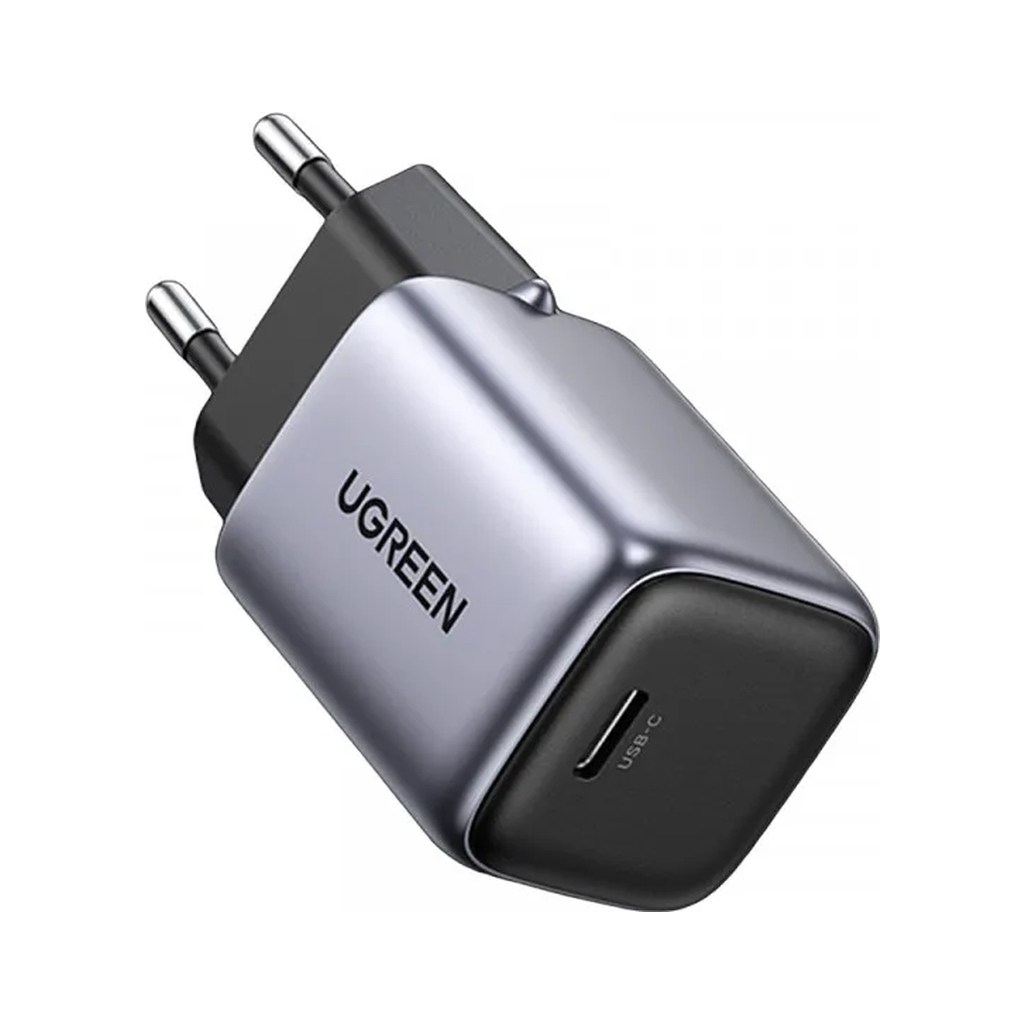 Зарядний пристрій Ugreen 1xUSB 30W (USB-C) Gan PD Nexode Mini + PD cable Grey CD319 (25257) - зображення 4