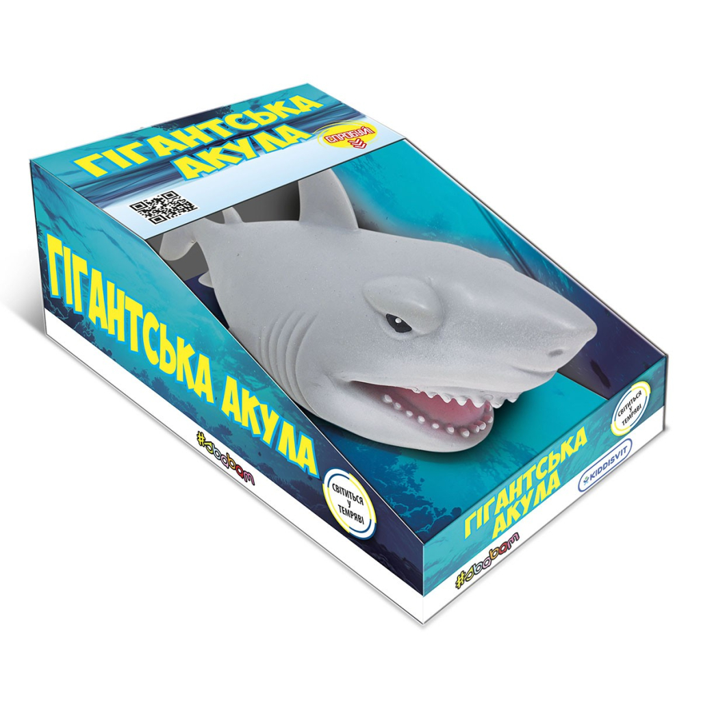 Антистрес #sbabam Стретч-іграшка у вигляді тварини – Гігантська акула (біла) (66/CN21-1) - зображення 1