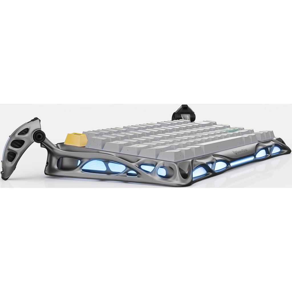 Клавіатура GravaStar Mercury K1 Pro TKL Wireless/Bluetooth/USB UA Grey (GSK1PRO_GRY) - зображення 3