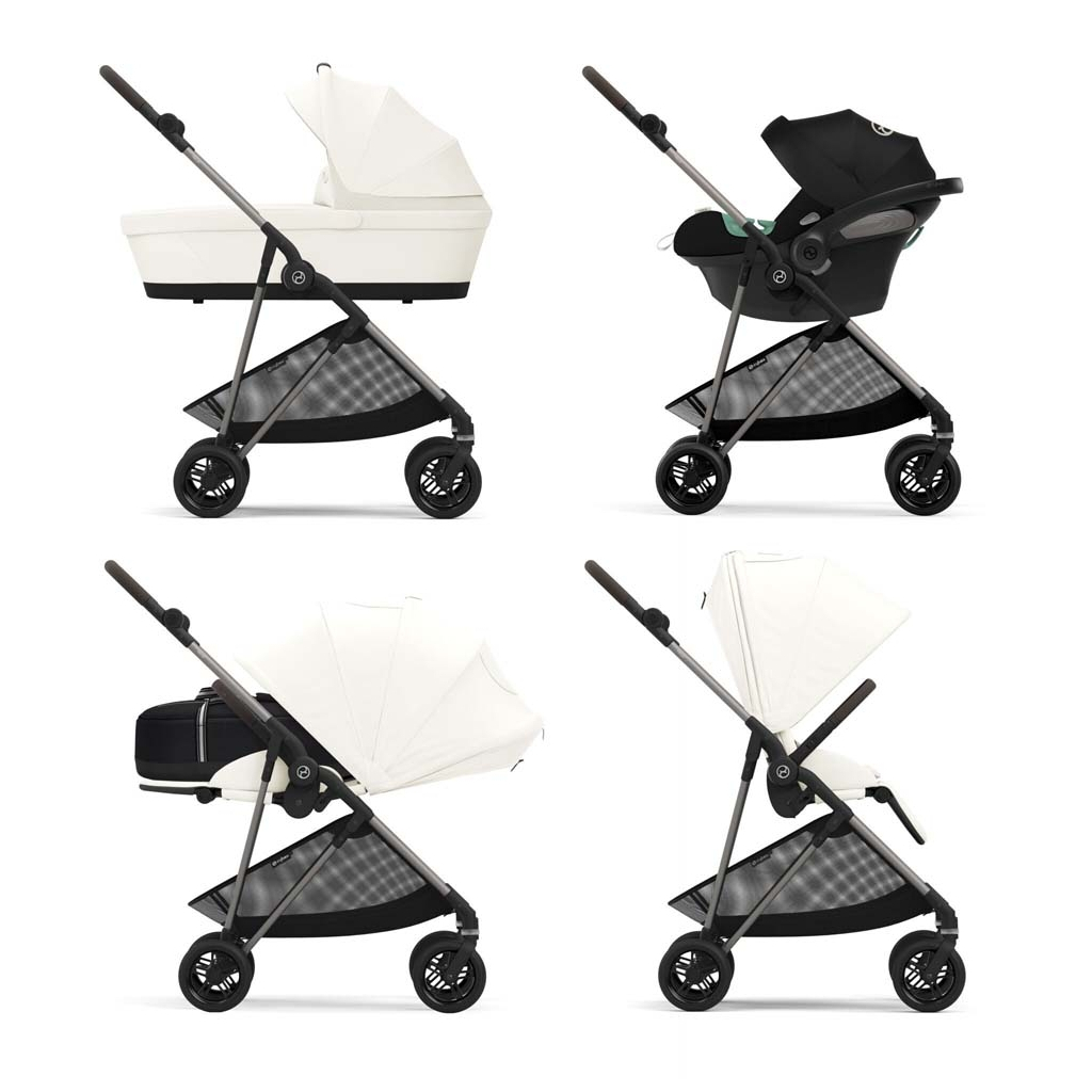 Коляска Cybex Melio Cotton White (з бампером) (522002659) - зображення 8