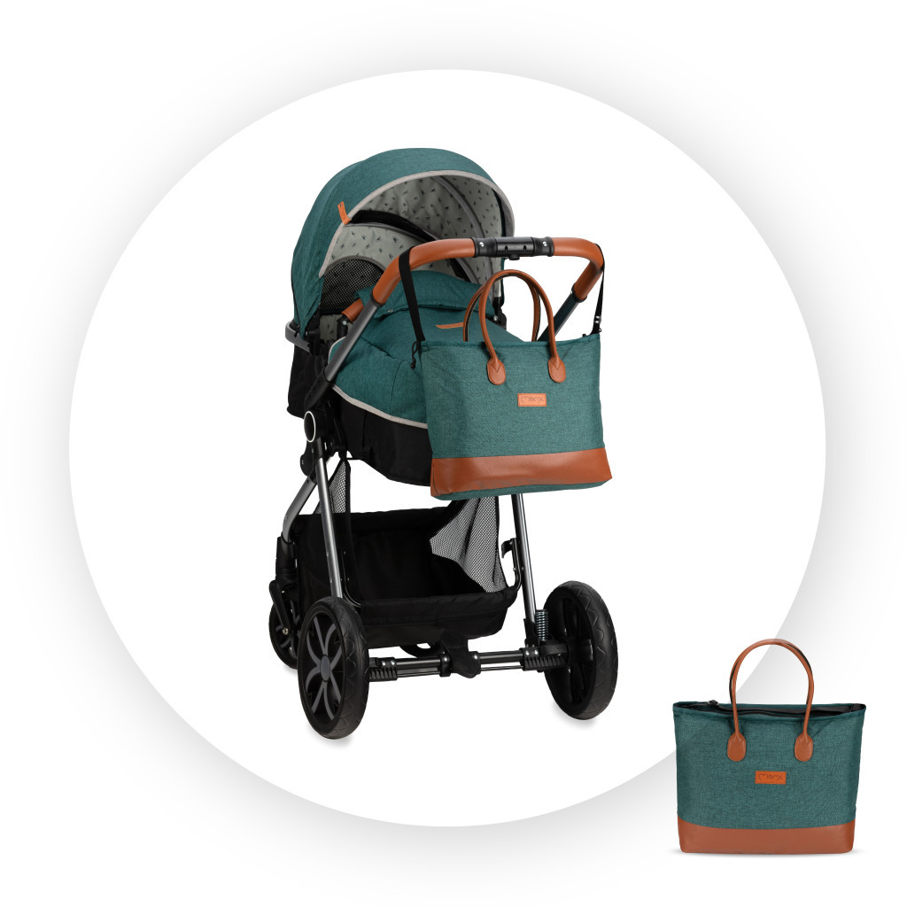 Коляска MoMi 2 в 1 Limuru Green (WOSP00028) - зображення 12